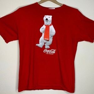 Coca Cola Las Vegas Polar Bear Mens T-Shirt